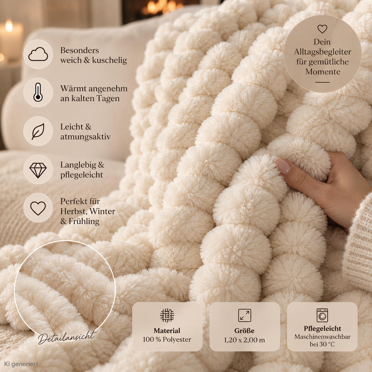 Cloudy Kuscheldecke